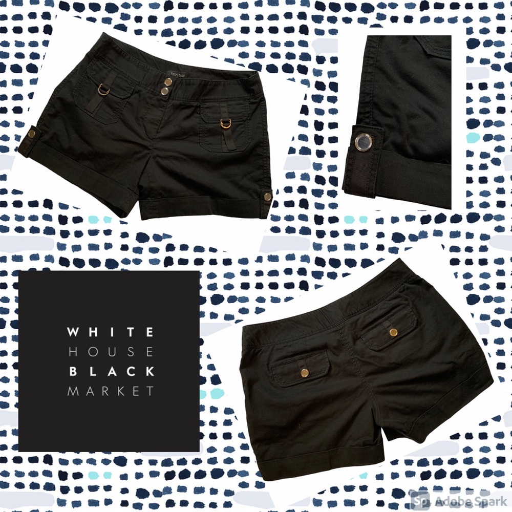 White House Black Market Dressy Black Shorts